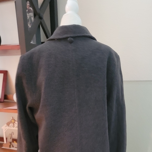 Kistermann Women's gray Cashmere & Wool Trench Coat size 44 - Picture 8 of 14